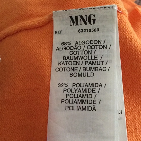 Mango Orange Sleeveless Open Back Hoodie - Picture 5 of 8